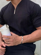 Lockere V Neck Kurz Ärmel T-Hemd