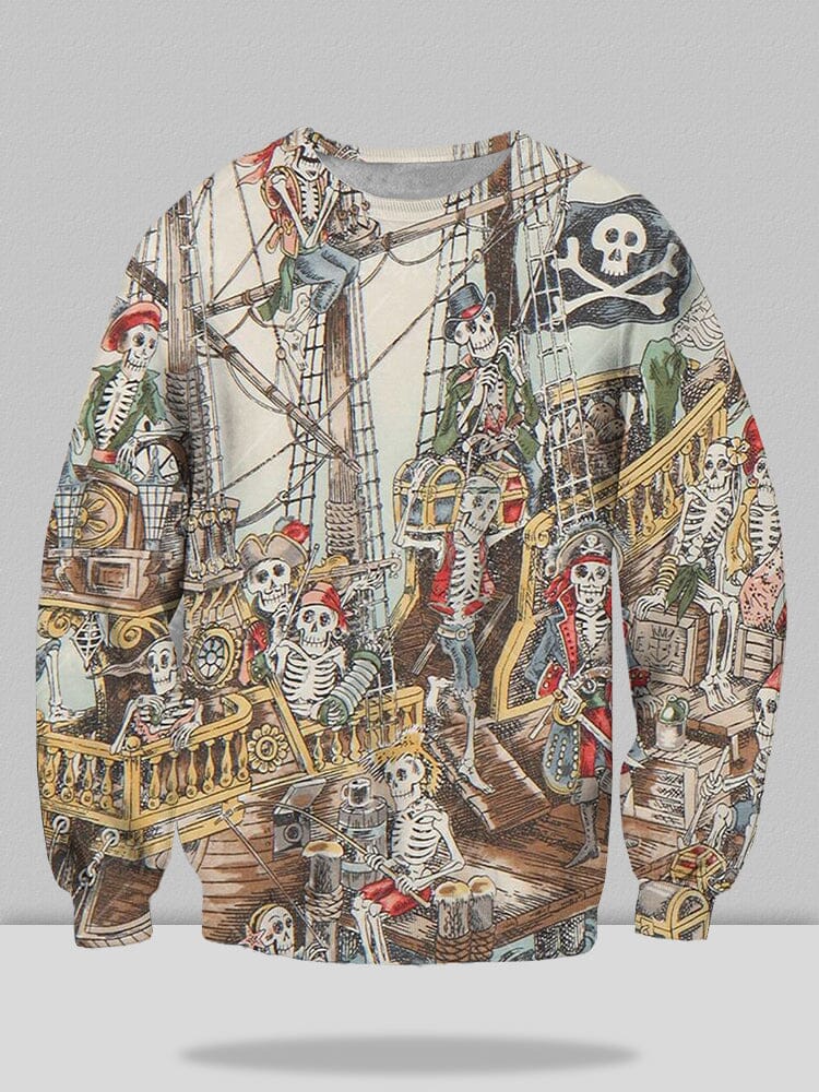 Printed Street Trend Klassisch Crew Neck Sweatshirt