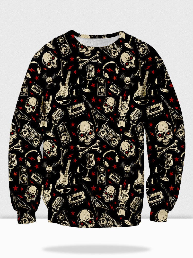 Printed Street Trend Klassisch Crew Neck Sweatshirt