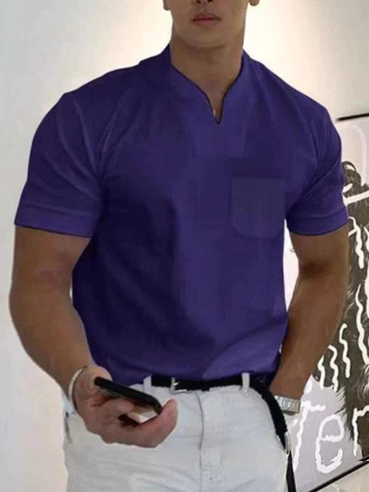 Lockere V Neck Kurz Ärmel T-Hemd