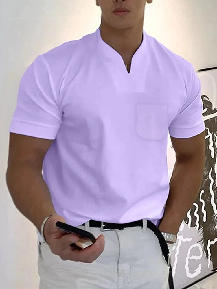 Lockere V Neck Kurz Ärmel T-Hemd