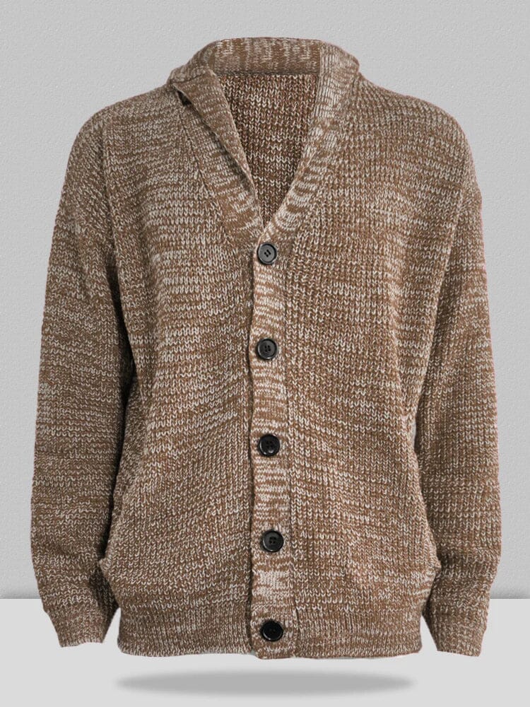 Uni Color Lang Ärmel Slim Fit Strick Pullover Jacke