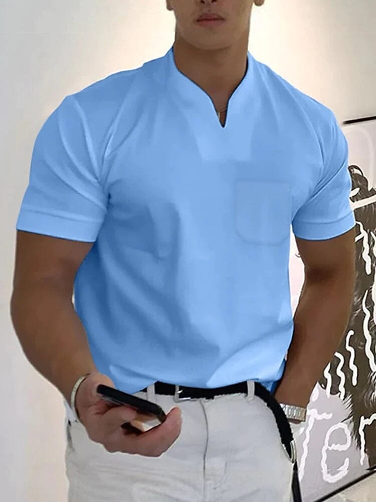Lockere V Neck Kurz Ärmel T-Hemd