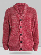 Uni Color Lang Ärmel Slim Fit Strick Pullover Jacke