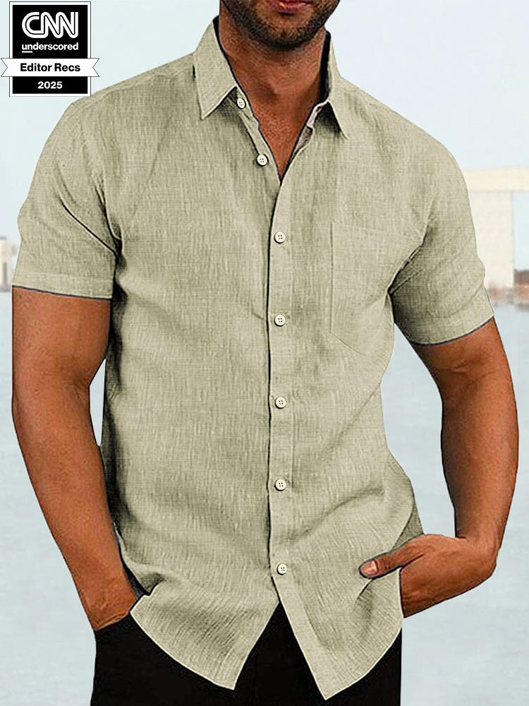 Kurz Ärmel Casual Hemd