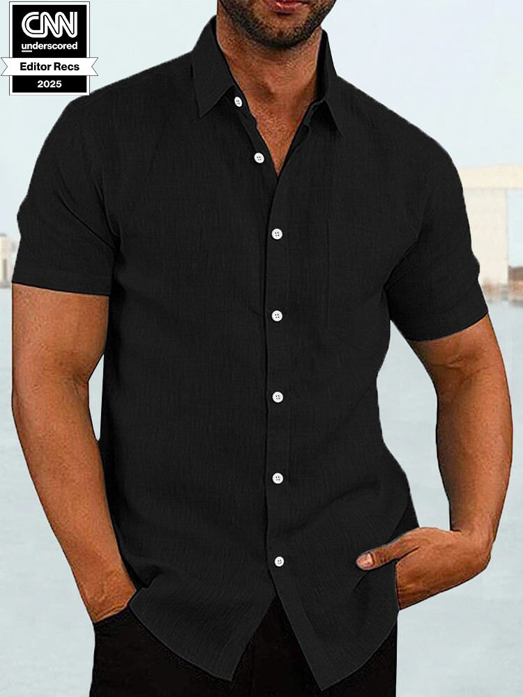 Kurz Ärmel Casual Hemd