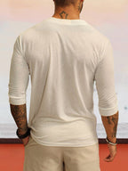 Leinen Stil T-Hemd with straps
