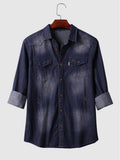 Denim Lang Ärmel Hemden