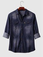 Denim Lang Ärmel Hemden