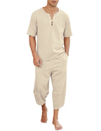 2 Teile Leinen Stil Set Outfits