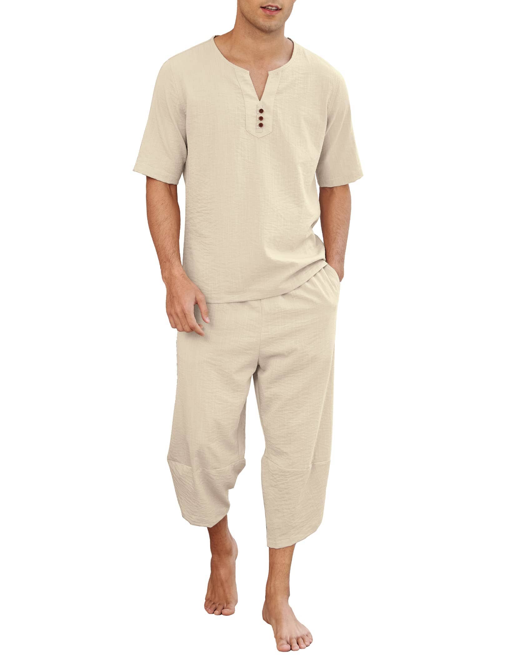 2 Teile Leinen Stil Set Outfits