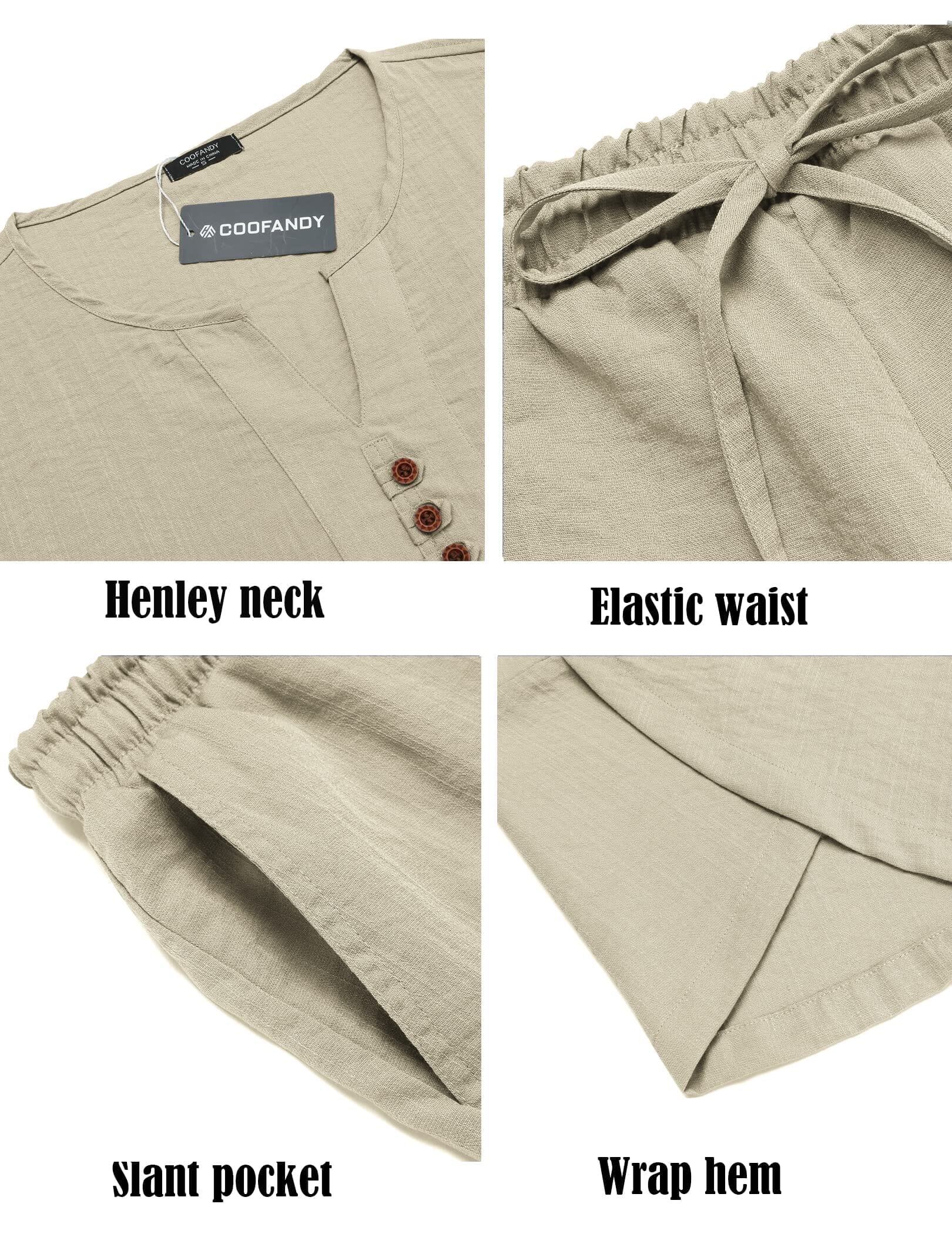 2 Teile Leinen Stil Set Outfits