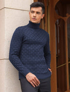 Slim Fit Rollkragen Thermal Pullover