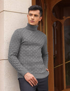 Slim Fit Rollkragen Thermal Pullover