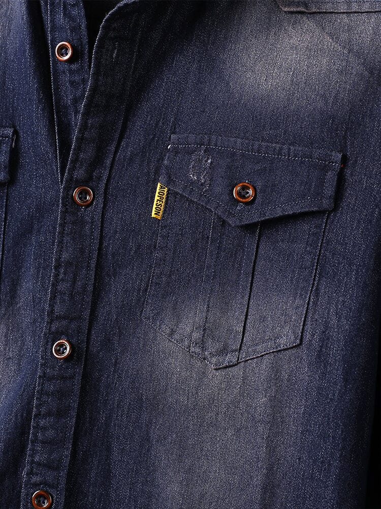 Denim Lang Ärmel Hemden