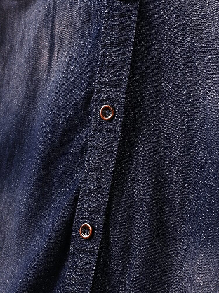 Denim Lang Ärmel Hemden