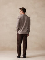 Stretchy Polo-Collor Pullover