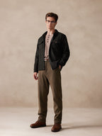 Plaid Wool-Blend Jacke