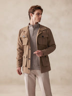 Vintage Cargo Trench Jacke with Belt