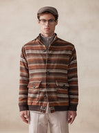 Vintage Stripe Tweed Jacke