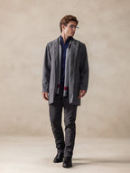Casual Stand Kragen Tweed Mantel