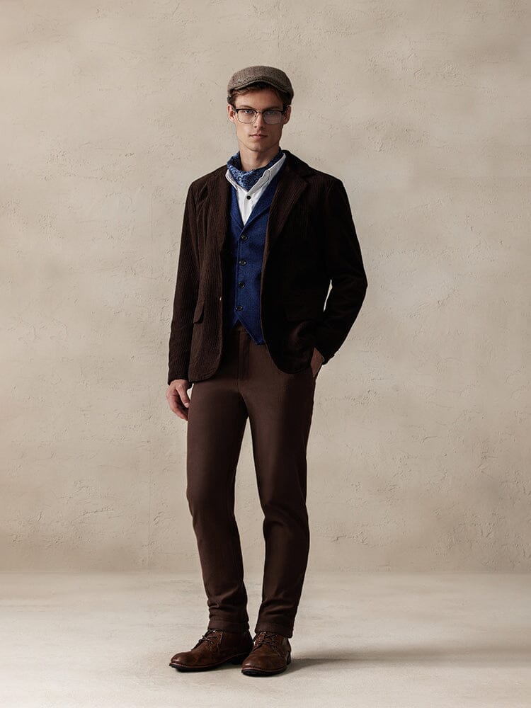 Elegant Corduroy Blazer Jacke