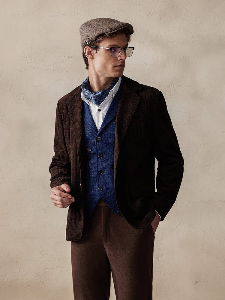 Elegant Corduroy Blazer Jacke