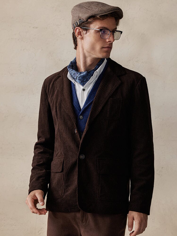 Elegant Corduroy Blazer Jacke