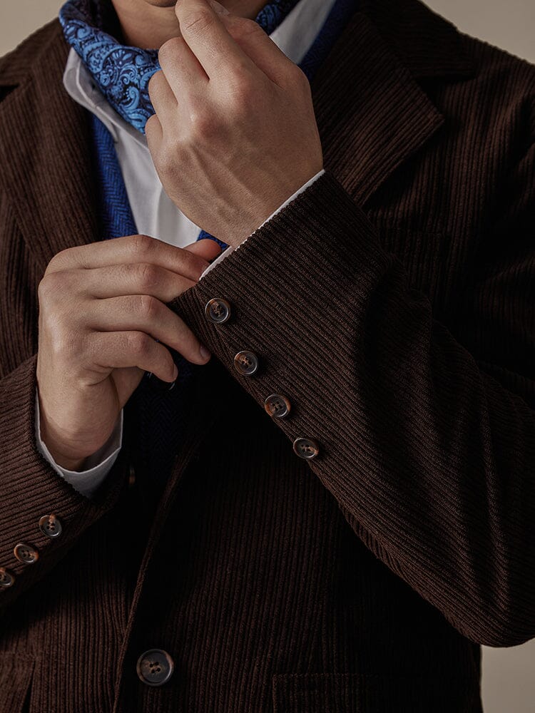 Elegant Corduroy Blazer Jacke