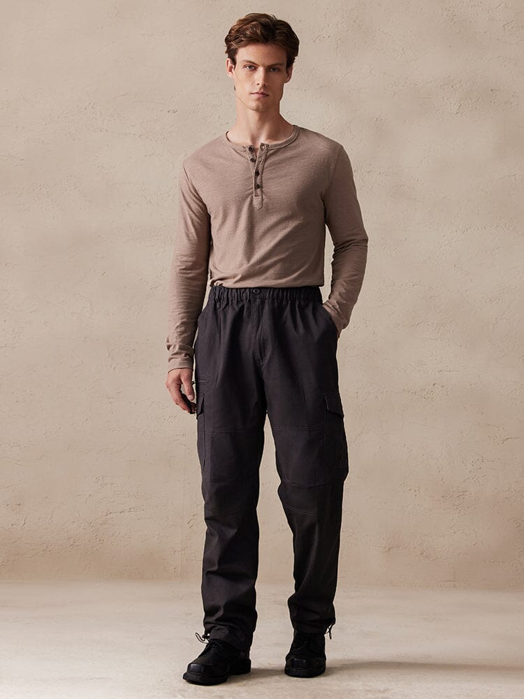 Casual 100% Baumwolle Multi Pockets Hose