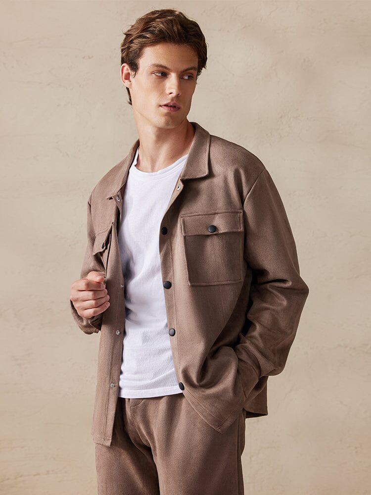 Trendy 2-Teil Suede Set