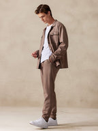 Trendy 2-Teil Suede Set