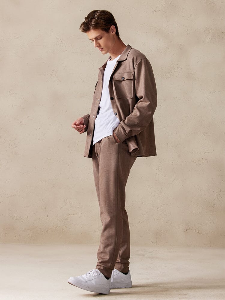 Trendy 2-Teil Suede Set