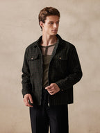 Plaid Wool-Blend Jacke