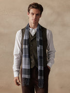 Soft Plaid Tassel Schal