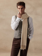 Soft Uni Tassel Schal