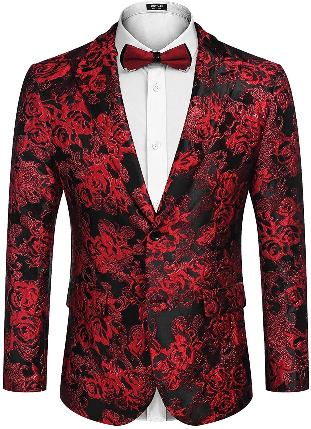 Rose Embroidered Blazer