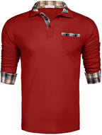 Lang Ärmel Polo Hemd