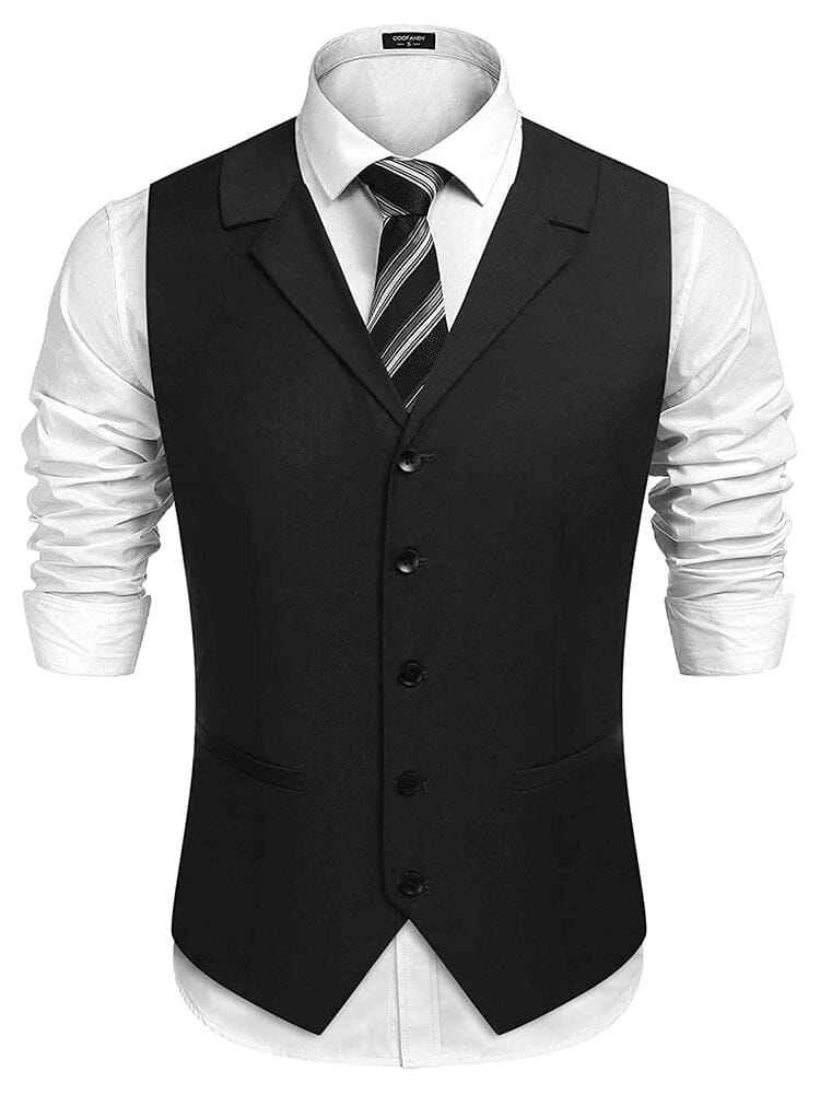 Slim Fit Twill Dress Waistcoat