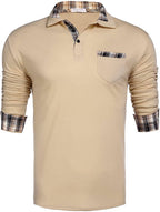 Lang Ärmel Polo Hemd