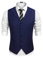 Slim Fit Twill Dress Waistcoat