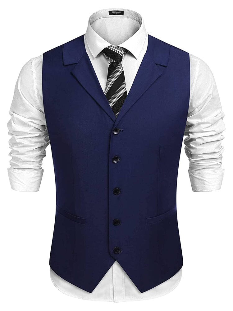 Slim Fit Twill Dress Waistcoat