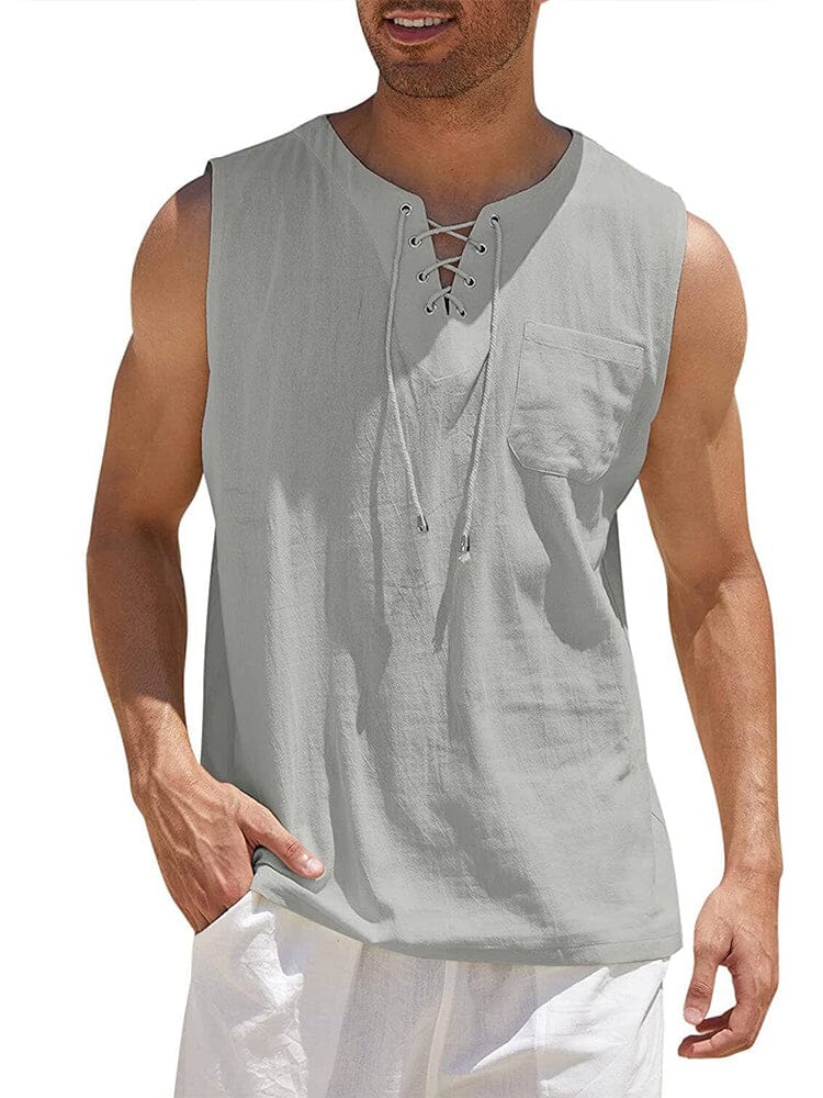 Leinen Tank Top