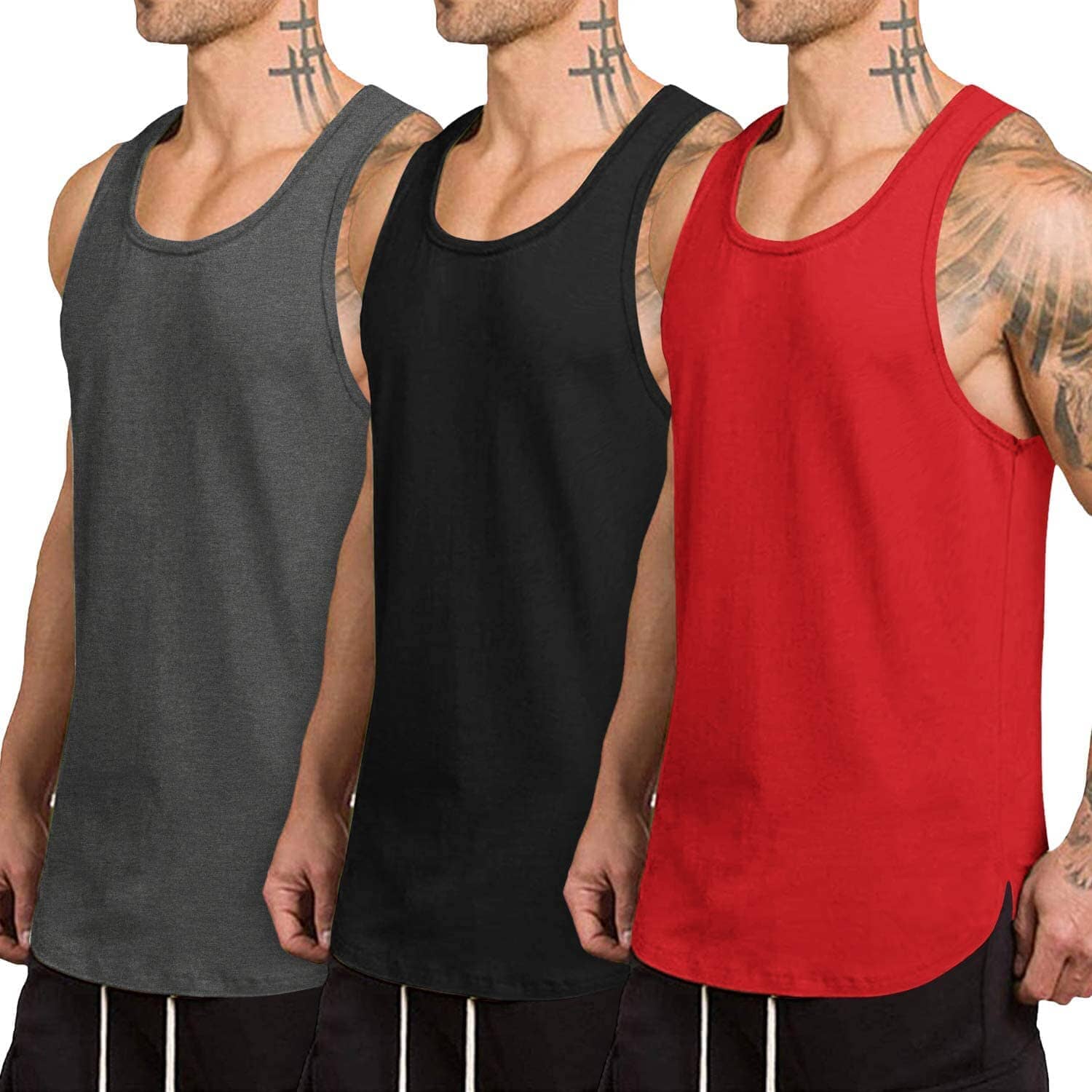 3-Pack Schnell Trocken Gym Weste