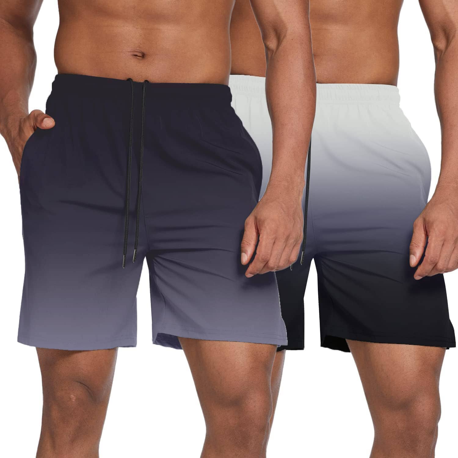 Men's 2 Pack Gym Workout Shorts