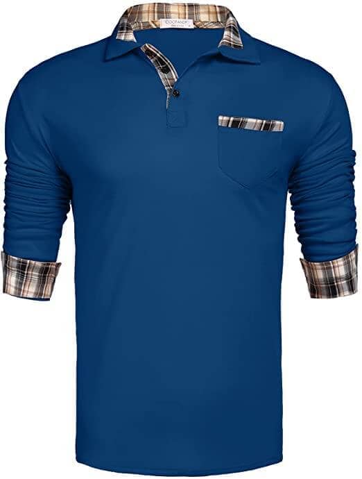 Lang Ärmel Polo Hemd