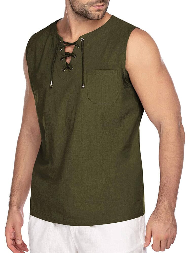 Leinen Tank Top