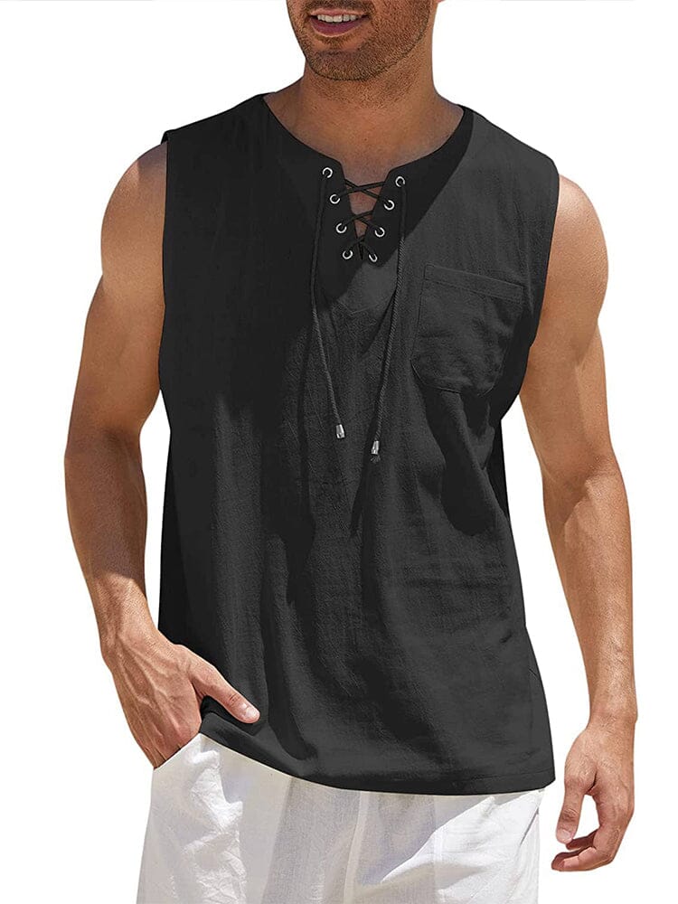 Leinen Tank Top