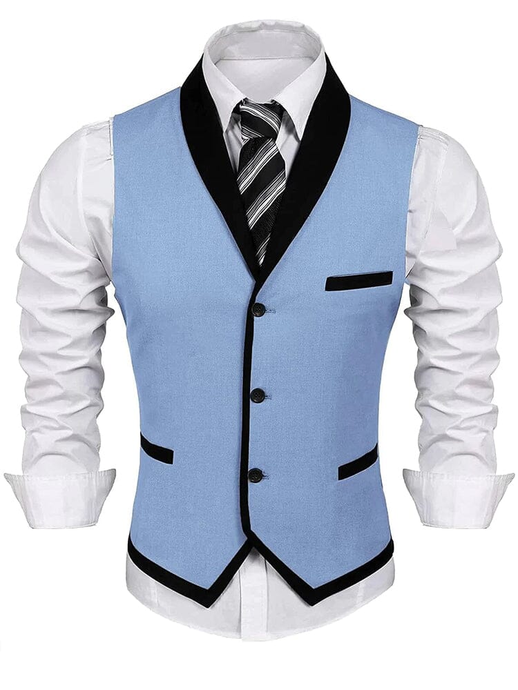 Buttons V-neck Anzug Weste