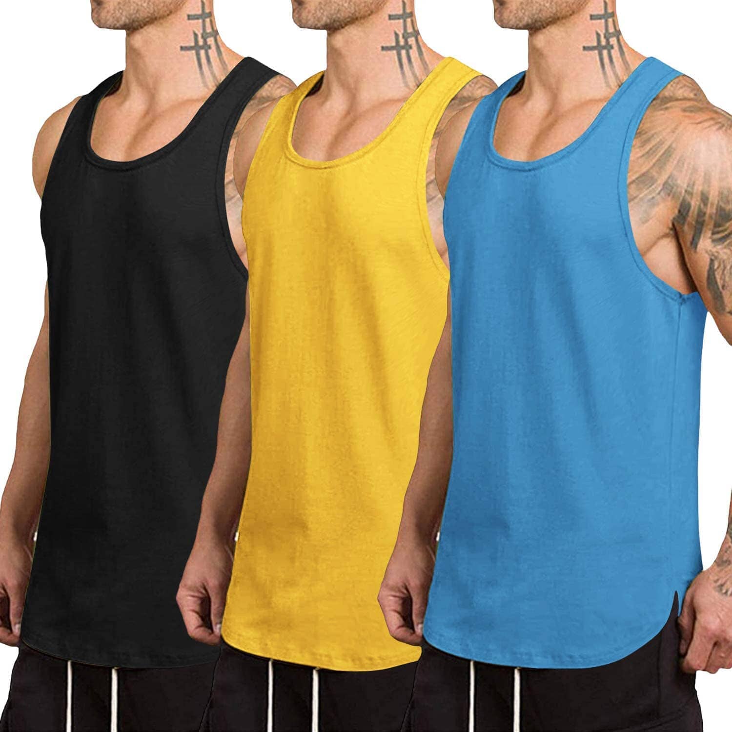 3-Pack Schnell Trocken Gym Weste